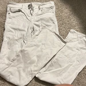 American Eagle White flare jeans